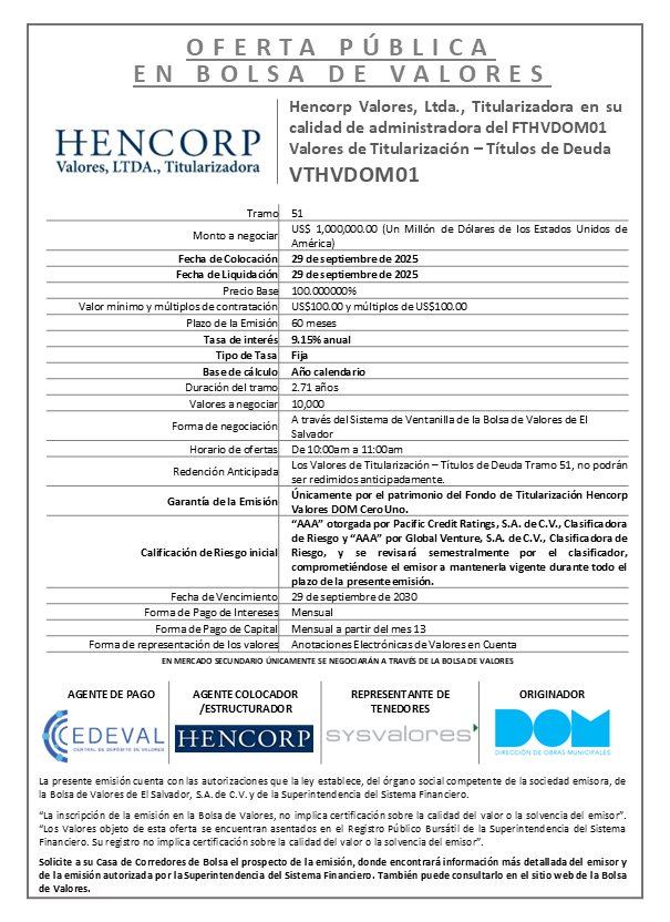 AVISO COLOCACION FTHVDOM01 T51