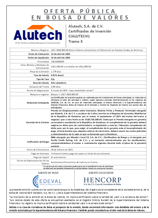 AVISO COLOCACIÓN CIALUTECH1 T3