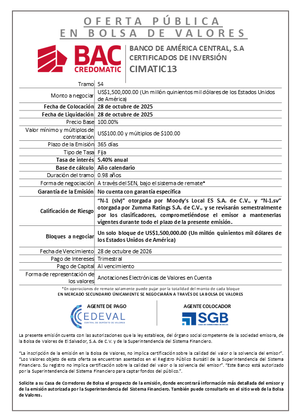 AVISO COLOCACIÓN CIMATIC13 T54