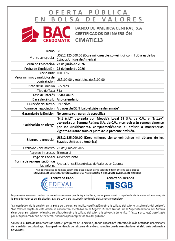 AVISO COLOCACIÓN CIMATIC13 T68