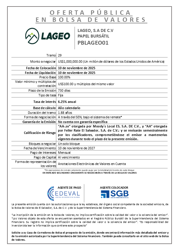 AVISO COLOCACIÓN PBLAGEO01 T29