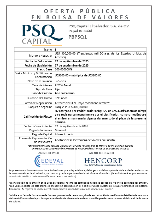 AVISO COLOCACIÓN PBPSQ1 T8