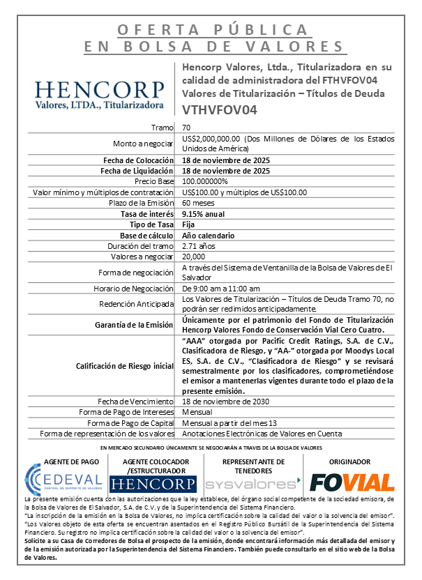 AVISO COLOCACIÓN VTHVFOV04 T70