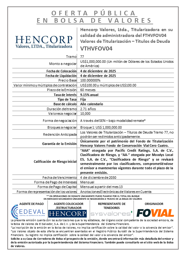 AVISO COLOCACIÓN VTHVFOV04 T77