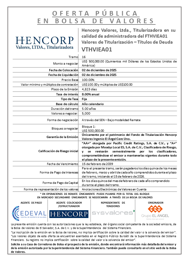 AVISO COLOCACIÓN VTHVIEA01 T16