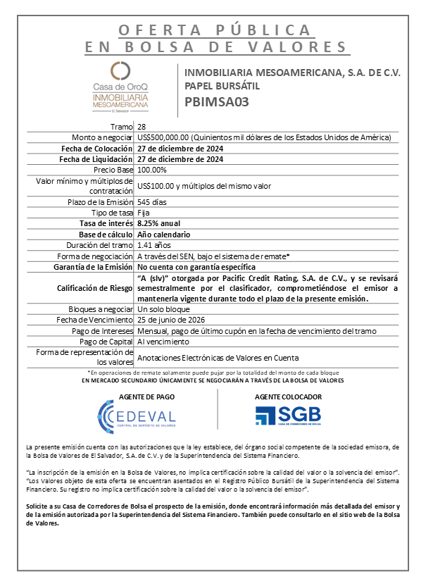 AVISO PBIMSA03 T28