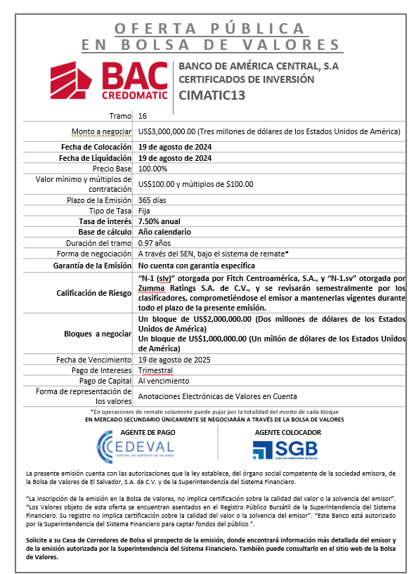 AVISO COLOCACION CIMATIC13 T 16