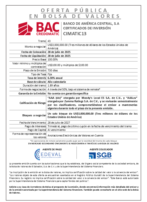 AVISO COLOCACION CIMATIC13 T 43