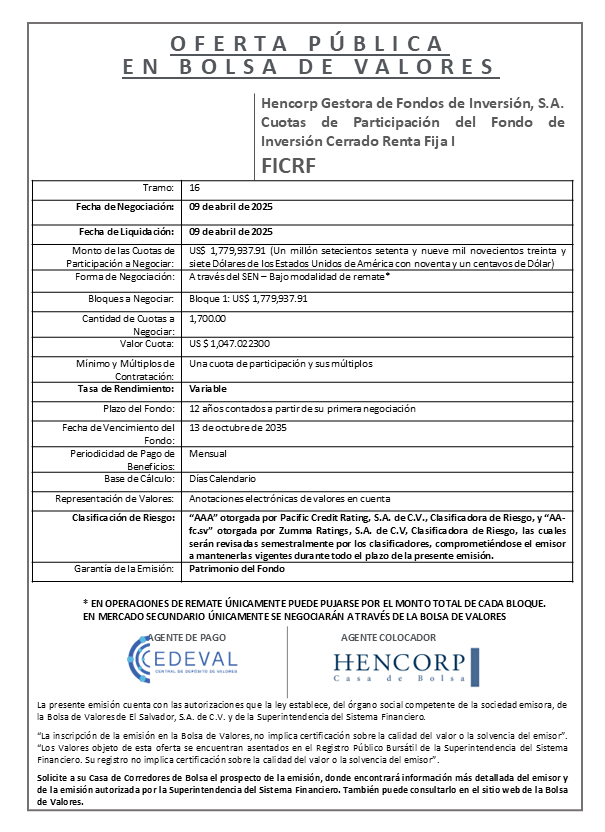 AVISO COLOCACION FICRF T 16