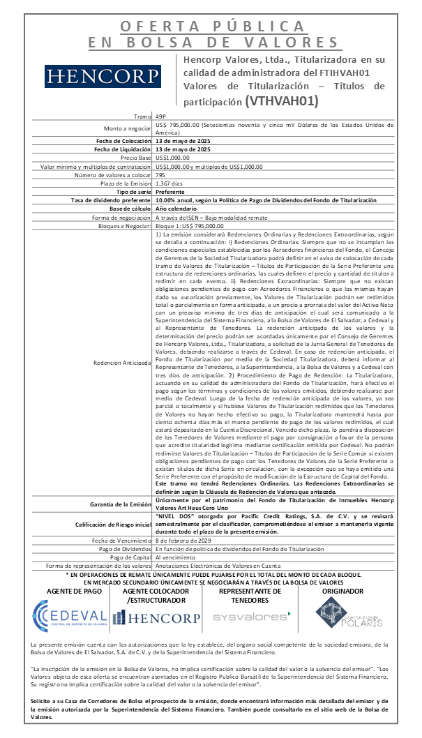 AVISO COLOCACION FTIHVAH01 T 49