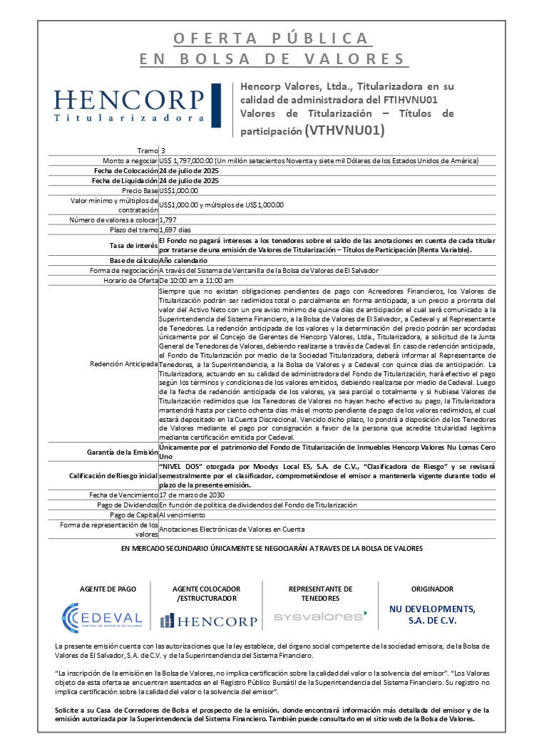 AVISO COLOCACION FTIHVNU01 T 3