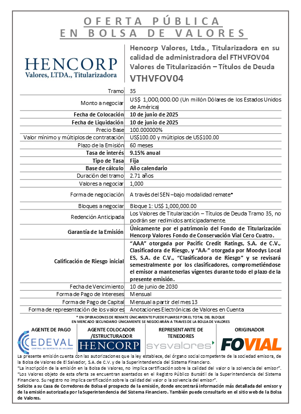 AVISO COLOCACION VTHVFOV04 T 35