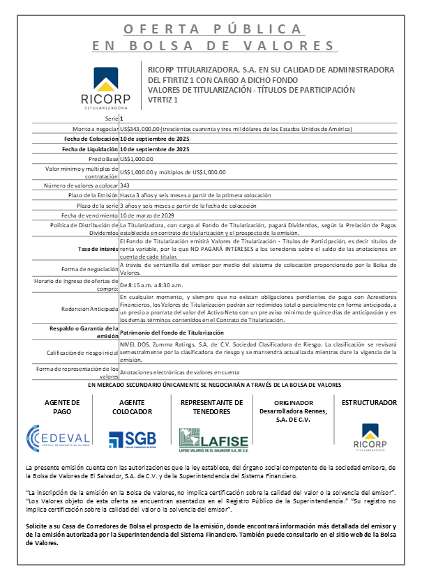 AVISO COLOCACION VTRTIZ1 T 1